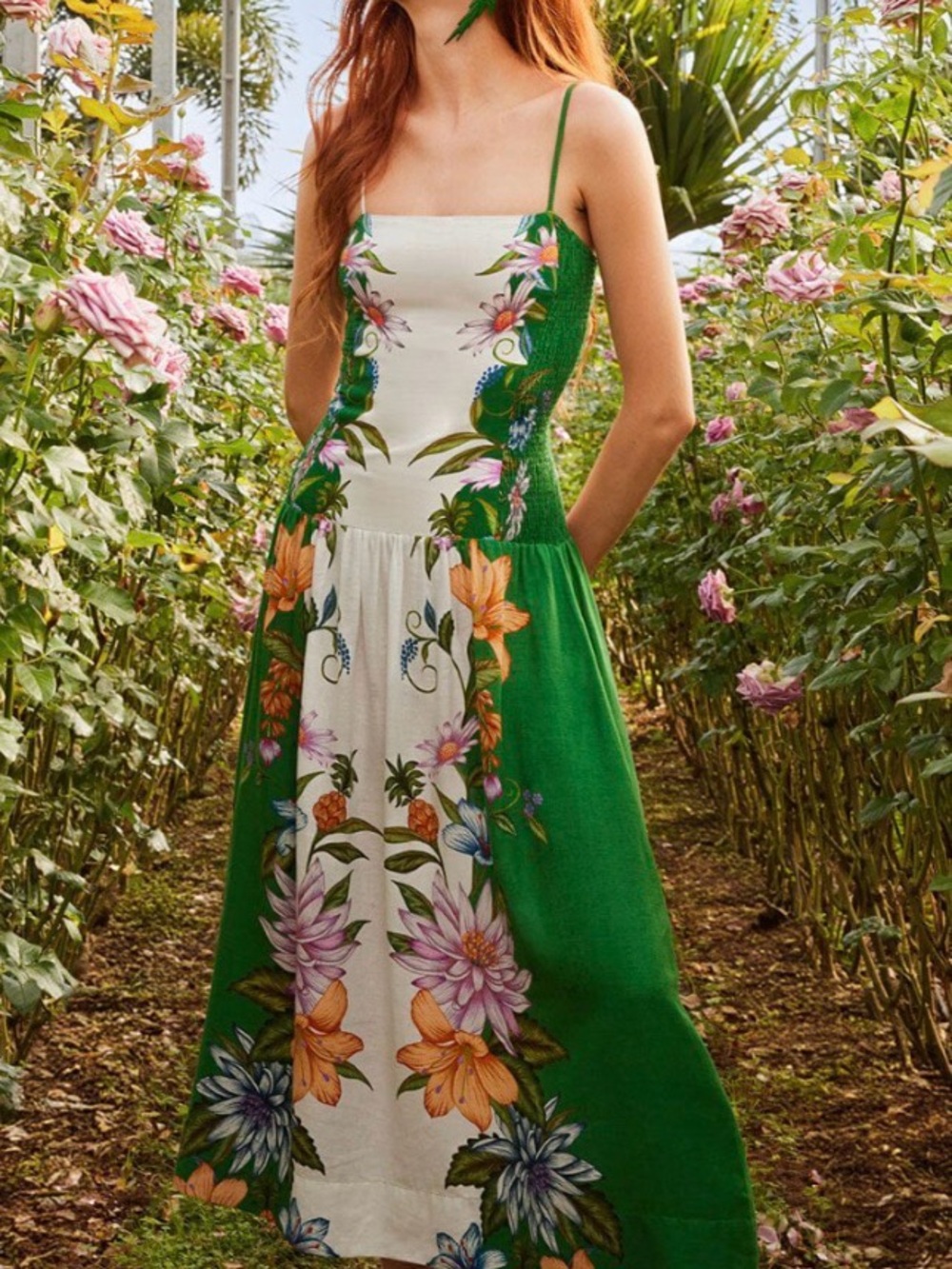 FARM Rio Sweet Bloom Dreamscape Midi Dress - Picture 3 of 7